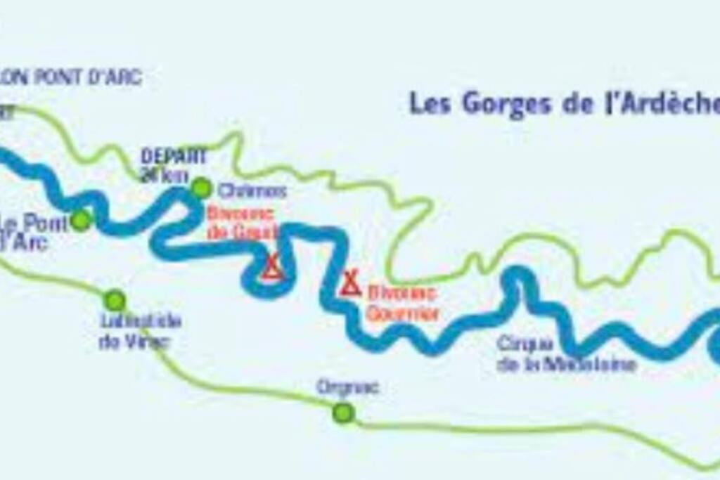 萨拉瓦斯La O'Liso Gorges De L'Ardeche别墅 外观 照片